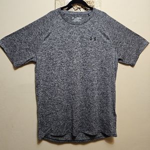 Under Armour Tech Tee Black Men's Athletic Shirt Marled Black XXLT Big Tall New